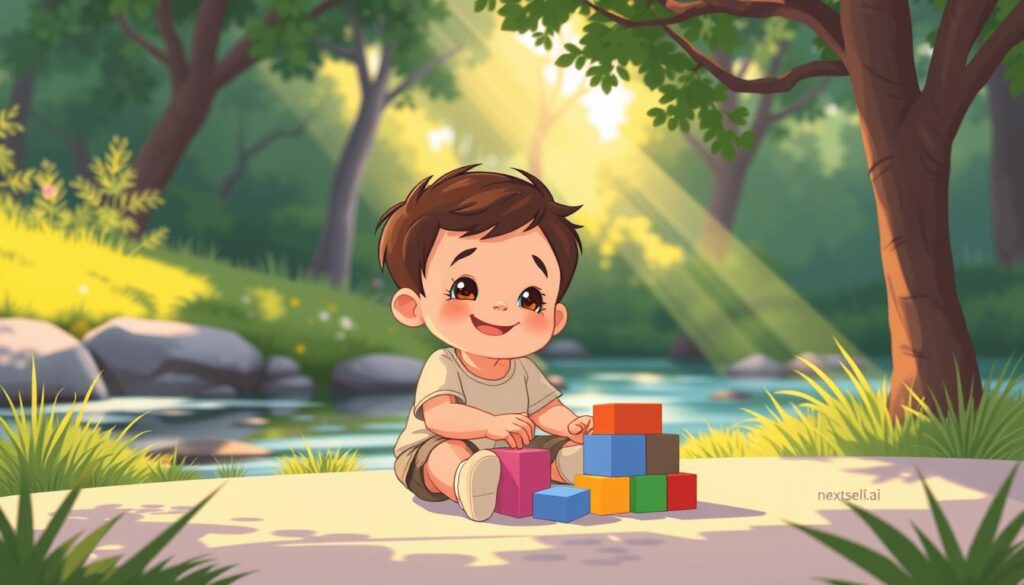 A serene landscape representing safety and emotional nurturing